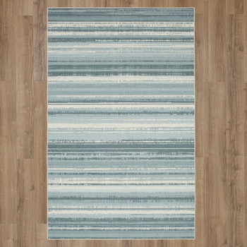 Carousel Blue Machine Tufted Polyester Area Rugs - ZL051