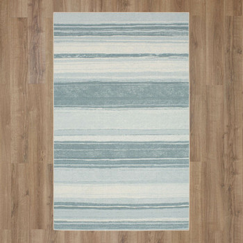 Carousel Blue Machine Tufted Polyester Area Rugs - ZL055