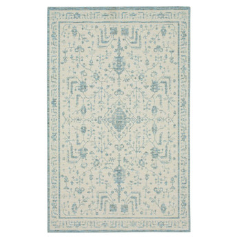 Carousel Aqua Machine Tufted Polyester Area Rugs - ZL057