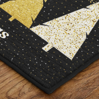 Prismatic Gold Machine Tufted Polyester Area Rugs - ZW061