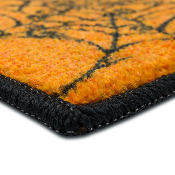 Prismatic Orange Machine Tufted Polyester Area Rugs - ZW131