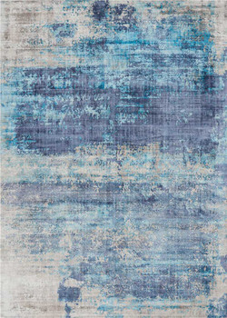 Kathy Ireland Ki37 Safari Dreams KI374 Teal Area Rugs