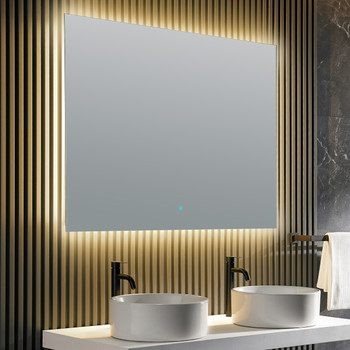 ANZZI Autumn 36 In. X 48 In. Frameless Led Bathroom Mirror - BA-LMDFX006AL