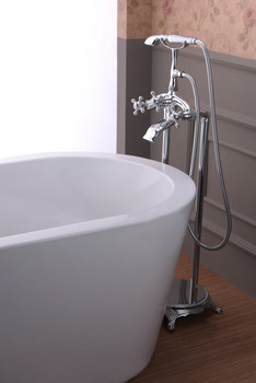ANZZI Tugela 3-handle Claw Foot Tub Faucet With Hand Shower In Polished Chrome - FS-AZ0052CH