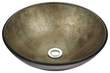 ANZZI Tara Series Deco-glass Vessel Sink In Platinum Storm - LS-AZ8182