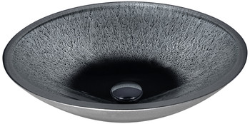 ANZZI Zebedia Series Vessel Sink In Blue - Oval 6