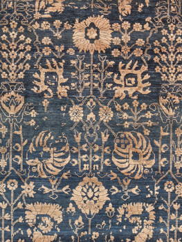 Pasargad Home VASE-1946 Transitional Blue Area Rug - 8' 0" X  9'10" Rectangular