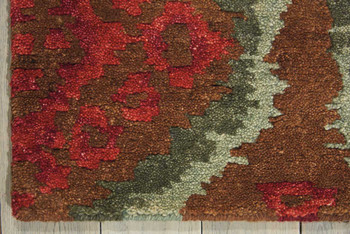 Nourison Tahoe Modern MTA06 Brown/red Area Rugs