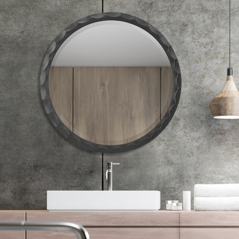 Uttermost Scalloped Edge Round Mirror