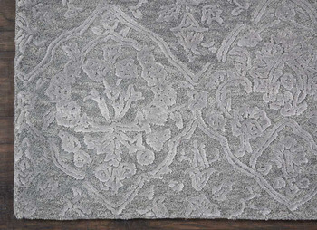 Nourison Opaline OPA14 Charcoal/silver Area Rugs