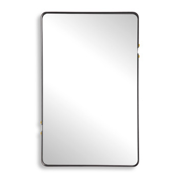 StudioLX Mirror Matte Black Finish With Gold Accents - W00571