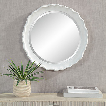 StudioLX Mirror Resin Frame Finished In A Matte White