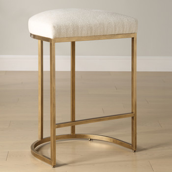StudioLX Accent Furniture Antique Brushed Brass On Iron Frame