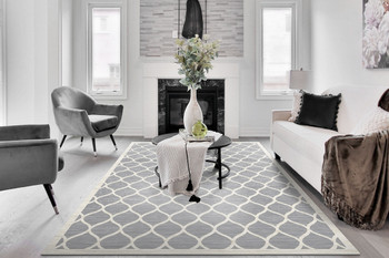 Dynamic Cosmo Machine-made 6833 Grey/beige Area Rugs