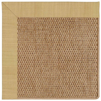 Capel Islamorada-Basketweave Dupione Bamboo 2085_100 Indoor/outdoor Bordered