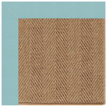 Capel Islamorada-Herringbone Canvas Aquatic 2091_429 Indoor/outdoor Bordered