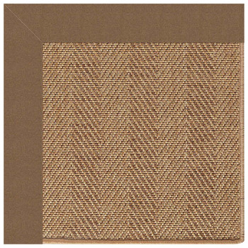 Capel Islamorada-Herringbone Canvas Cocoa 2091_747 Indoor/outdoor Bordered