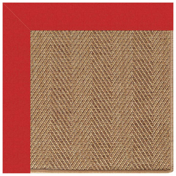 Capel Zelda-Herringbone Canvas Jockey Red 2091_527 Indoor/outdoor Bordered