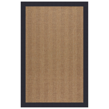 Capel Islamorada-Herringbone Canvas Navy 2091_497 Indoor/outdoor Bordered