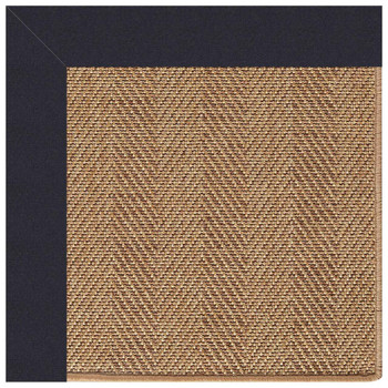 Capel Islamorada-Herringbone Canvas Navy 2091_497 Indoor/outdoor Bordered