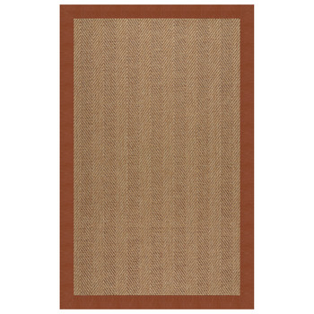 Capel Zelda-Herringbone Classic Saddle 2091_742 Indoor/outdoor Bordered