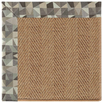 Capel Zelda-Herringbone Geo Bronze 2091_726 Indoor/outdoor Bordered