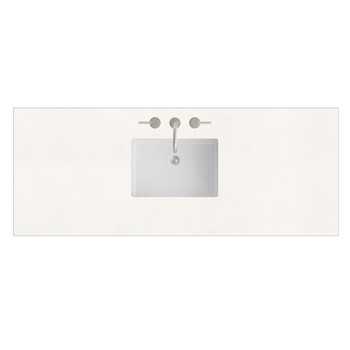 60" Single Top, 3 CM White Zeus Silestone w/ Sink