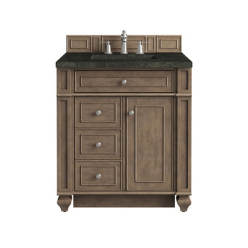 Bristol 30" Single Vanity, Whitewashed Walnut, w/ 3 CM Phantome Eclos Top