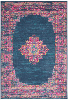 Nourison Passion PSN03 Blue Area Rugs