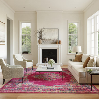 Nourison Passion PSN03 Fuchsia Area Rugs