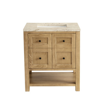 Breckenridge 30" Single Vanity, Light Natural Oak, w/ 3 CM Tajnar Eclos Top
