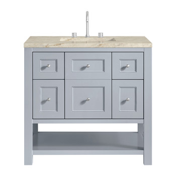 Breckenridge 36" Single Vanity, Serenity Blue, w/ 3 CM Tajnar Eclos Top