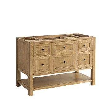 Breckenridge 48" Single Vanity, Light Natural Oak w/ 3 CM Parisien Bleu Top