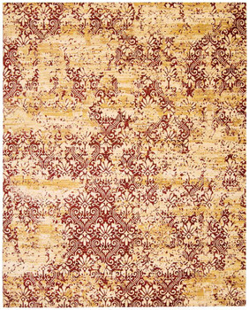 Nourison Rhapsody RH005 Gold/garnet Area Rugs