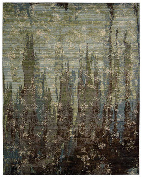 Nourison Rhapsody RH006 Seaglass Area Rugs
