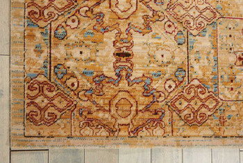 Nourison Rhapsody RH008 Light Gold Area Rugs