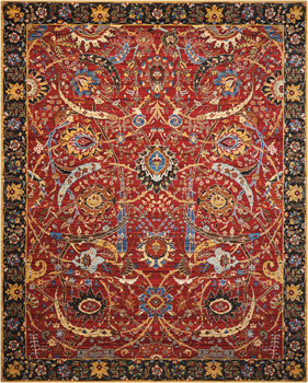 Nourison Rhapsody RH015 Red Area Rugs