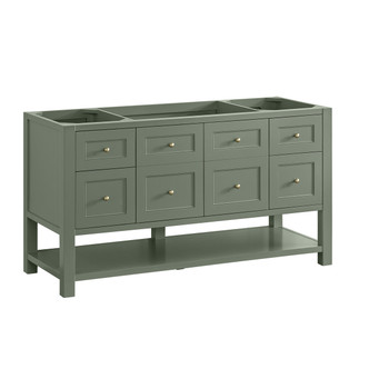 Breckenridge 60" Single Vanity, Smokey Celadon, w/ 3 CM Tajnar Eclos Top