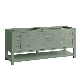 Breckenridge 72" Double Vanity, Smokey Celadon, w/ 3 CM Phantome Eclos Top