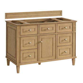 Lorelai 48" Single Vanity, Light Natural Oak w/ 3 CM Victorian Silver Silestone Top