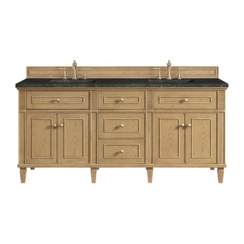 Lorelai 72" Double Vanity, Light Natural Oak, w/ 3 CM Phantome Eclos Top