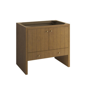 Hudson 36" Single Vanity, Honey Oak w/ 3 CM Lime Delight Silestone Top