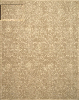 Nourison Silk Elements SKE03 Sand Area Rugs