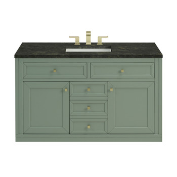 Chicago 48" Single Vanity, Smokey Celadon, w/ 3 CM Phantome Eclos Top