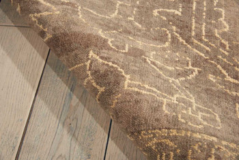 Nourison Silken Allure SLK15 Taupe Area Rugs
