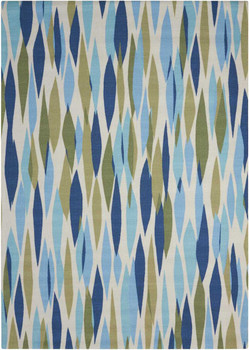 Waverly Wav01/sun & Shade SND01 Seaglass Area Rugs