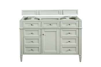 Brittany 48" Single Vanity, Sage Green, w/ 3 CM Siberian Silestone Top