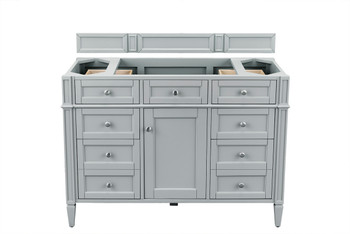 Brittany 48" Single Vanity, Urban Gray w/ 3 CM Parisien Bleu Silestone Top