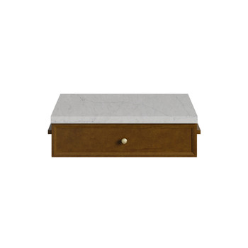 Bellshire 24" Drawer Unit, Honey Oak w/ 3 CM Eternal Jasmine Pearl Silestone Top