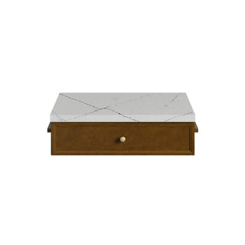 Bellshire 24" Drawer Unit, Honey Oak w/ 3 CM Ethereal Noctis Silestone Top